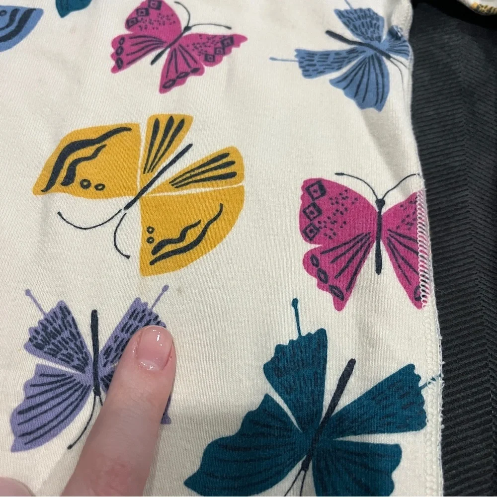 Hanna Andersson Butterfly Print Kids Pajama Set